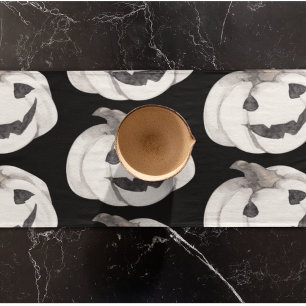 Chemin De Table Court Motif Citrouille éffrayant Bonne Halloween