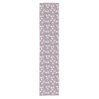 Chemin De Table Court Motif de cardigan fantôme violet mignon pour les f
