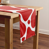 Motif de girafe abstraite rouge et blanche