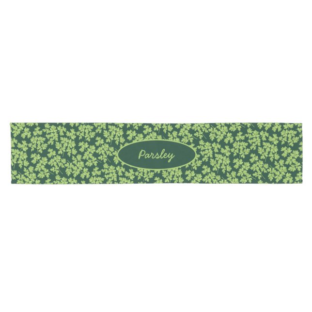 Chemin De Table Court Motif de persil (Horizontal)