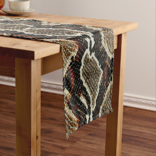 Chemin De Table Court motif de reptile sauvage imprimé de serpent python