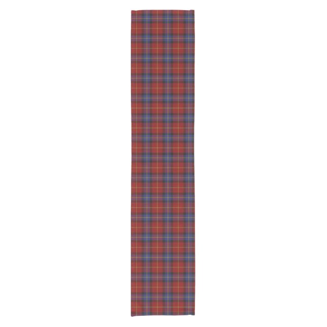 Chemin De Table Court Motif de tartan (Devant)