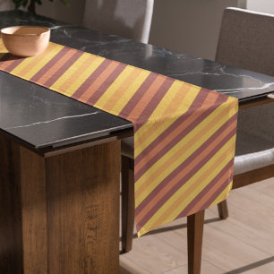 Chemin De Table Court Motif dénudé automne orange