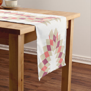 Chemin De Table Court Motif Diamond Swirl