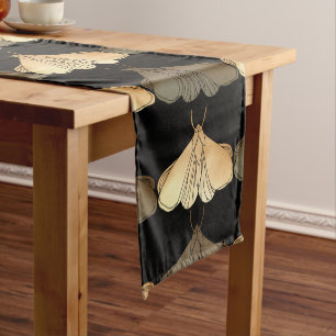 Chemin De Table Court Motif d'or