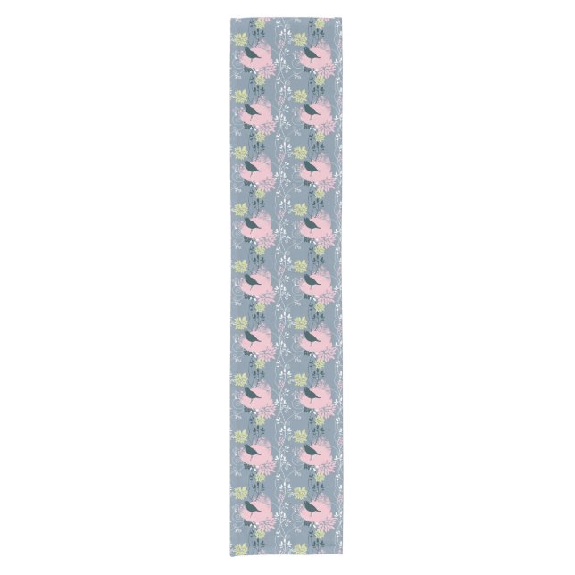 Chemin De Table Court Motif floral 3 (Devant)