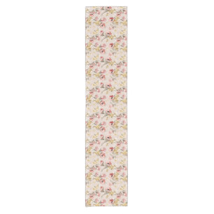 Chemin De Table Court Motif floral 3 d'élégance abstraite
