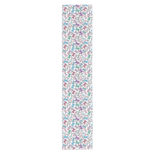 Chemin De Table Court Motif floral de Valentine (Devant)