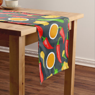 Chemin De Table Court Motif Hot Chili Peppers