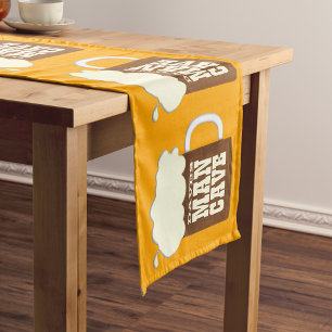Chemin De Table Court Motif nommé fait sur commande de tasse de bière