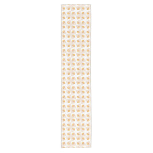 Chemin De Table Court Motif orange d'illustration de hibou