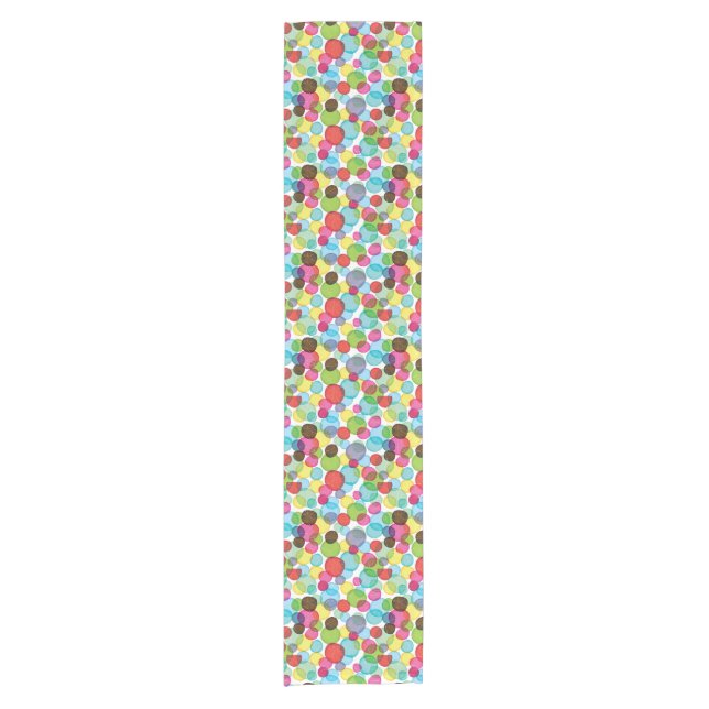 Chemin De Table Court Motif rond 2 d'enfants de bulles (Devant)