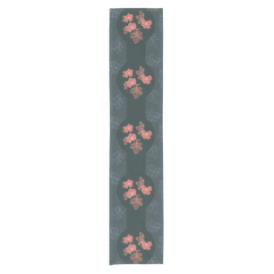 Chemin De Table Court Motif Rose gothique foncé