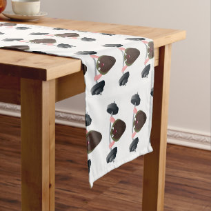 Chemin De Table Court Moule amusante travaillant sur l'illustration de d