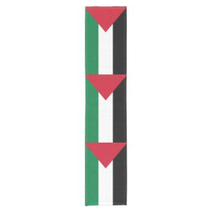 Chemin De Table Court officiellement le drapeau de l'État de Palestine