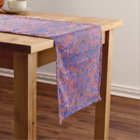 Oiseaux Arabesque Oriental Bohème Boho Bleu Orange