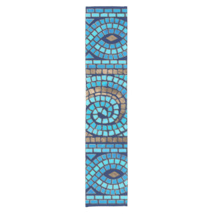 Chemin De Table Court Ornement de mosaïque grecque