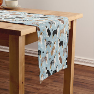 Chemin De Table Court Os et pattes des bergers australiens