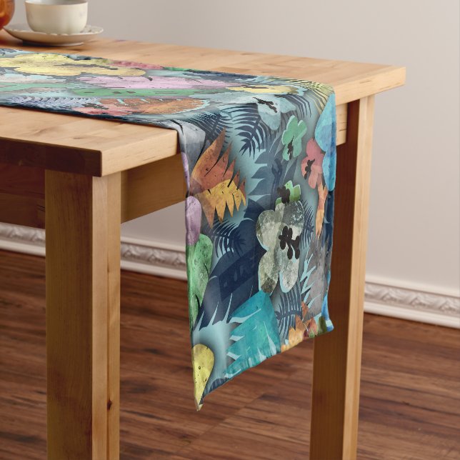 Chemin De Table Court Outils d'électricien Hawaiian Tropical Print (In Situ)