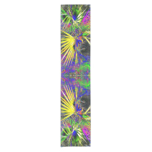Chemin De Table Court Palm arbre feuille motif coloré design 