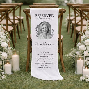 Chemin De Table Court Panneau de chaise de mariage réservée personnalisé