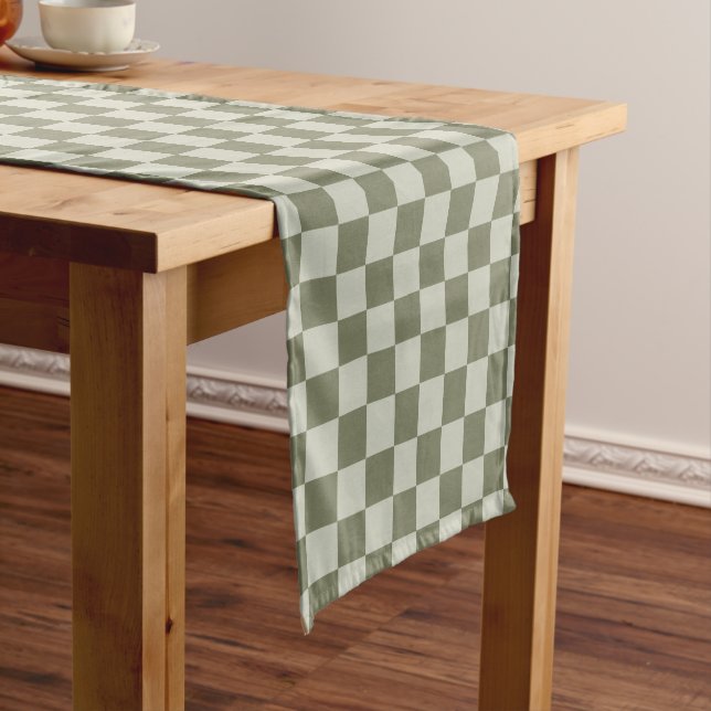 Chemin De Table Court Panneau de configuration Sage Green (In Situ)