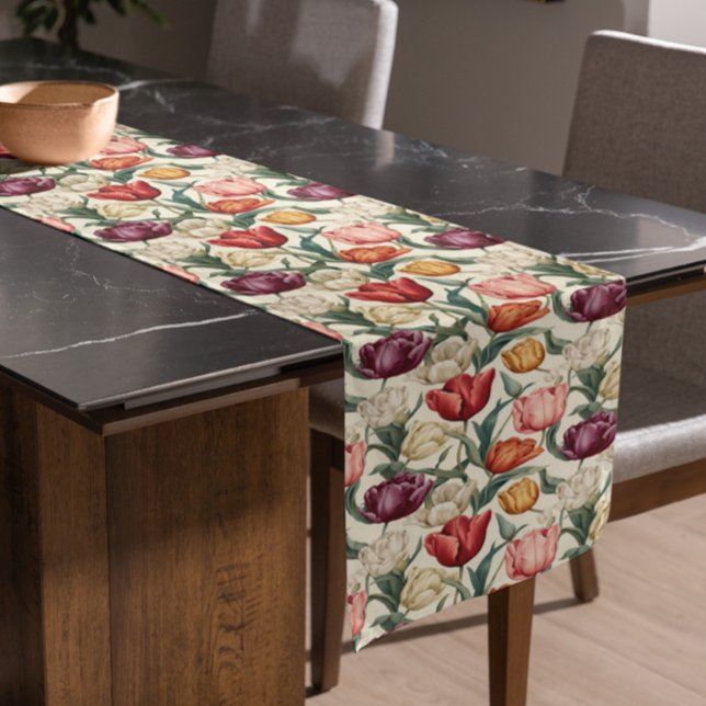 Chemin De Table Court Pâques Fleur de Tulipe (Créateur téléchargé)