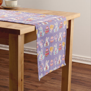 Chemin De Table Court Pâques Motif Lustré Raisin de table