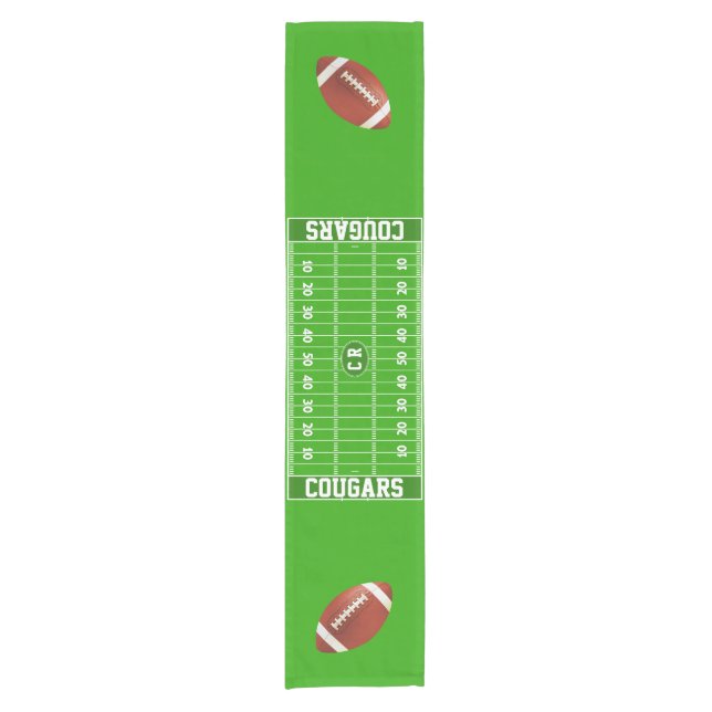 Chemin De Table Court Partie faite sur commande du football (Devant)