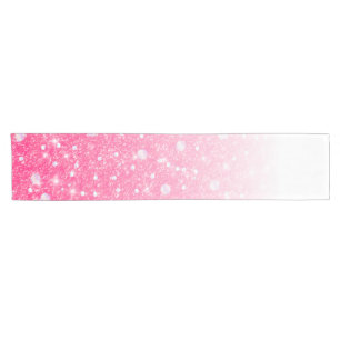 Chemin De Table Court Parties scintillantes roses scintillantes Ombre de