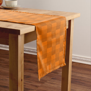 Chemin De Table Court Pattern orange de Pumkin