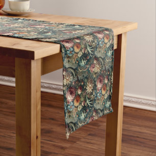 Chemin De Table Court Peril baroque - Floral gothique