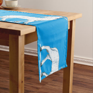 Chemin De Table Court Petit White Lamb