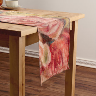 Chemin De Table Court Pierre-Auguste Renoir - Rose