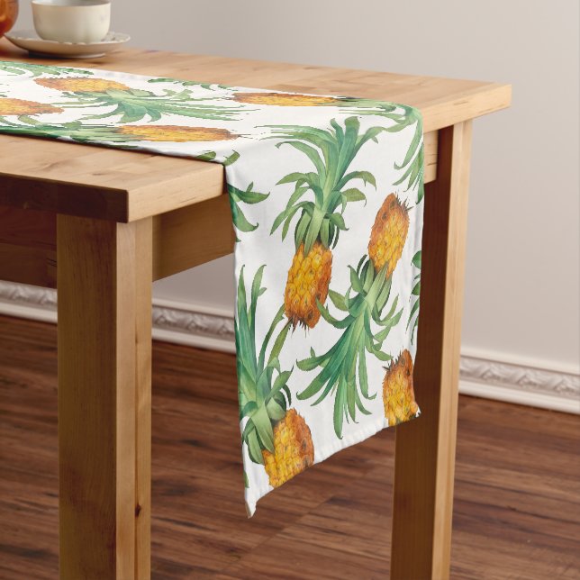 Chemin De Table Court Pineapples Motif Court Table Runner (In Situ)