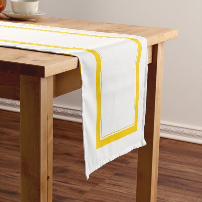Chemin De Table Court PixDezines DO-IT-YOURSELF teinte/zeste de citron (In Situ)