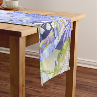 Chemin De Table Court PixDezines Greenery Tropical Foliage DIY bckground