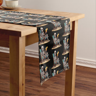 Chemin De Table Court Plage Lounge Squelette Halloween