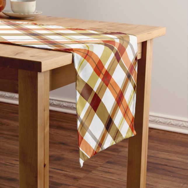 Chemin De Table Court Plaid Automatique De Thanksgiving (In Situ)