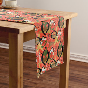 Chemin De Table Court Plantes domestiques Style Cinquante Motif atom