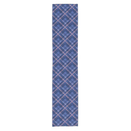 Chemin De Table Court Plat bleu et rose