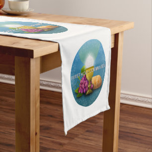Chemin De Table Court Première Communion sainte - 1