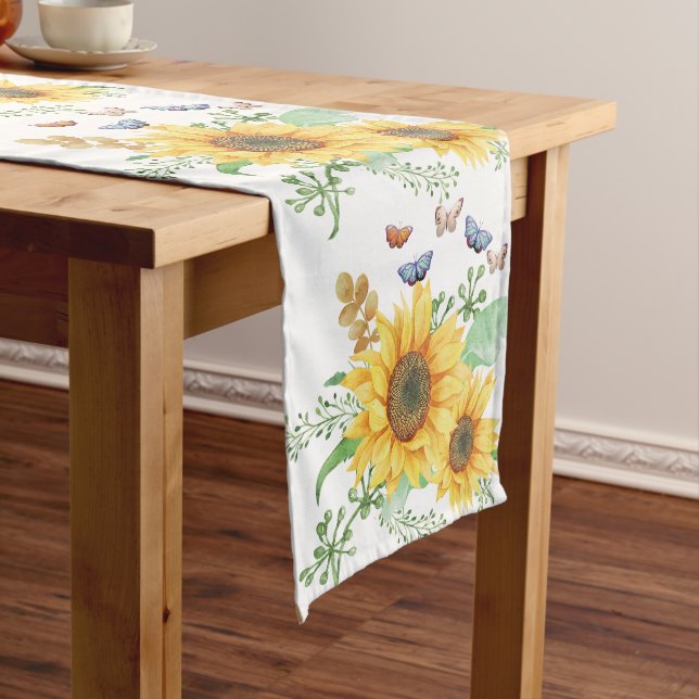 Chemin De Table Court printemps de tournesol (In Situ)