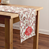 Retro Festive mignonne Sucre de canne rouge Motif 
