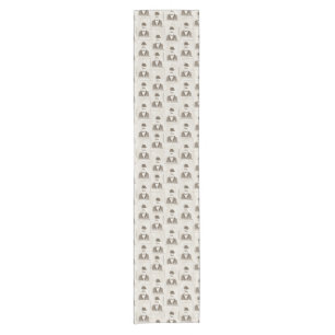 Chemin De Table Court Rétro motif pour l'homme
