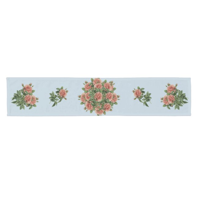 Chemin De Table Court Rose Roses Rosen bouquet – Rosenbouquet (Horizontal)