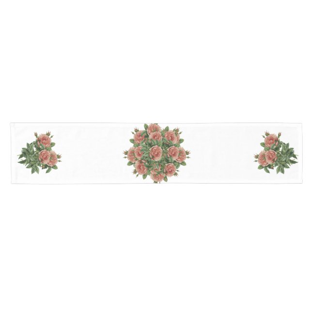 Chemin De Table Court Rose Roses Rosen bouquet – Rosenbouquet (Horizontal)