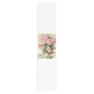 Chemin De Table Court Roses victoriens roses chics minables