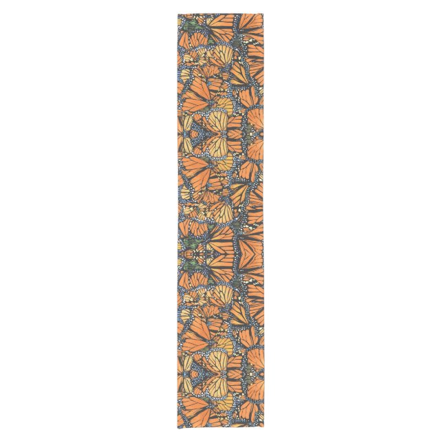 Chemin De Table Court Rouleur de table Monarch Butterfly (Devant)