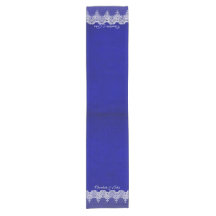 Royal Chic Blue Lace Coureur de table personnalisé